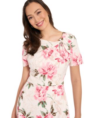 Women's Printed Boat Neck Dress