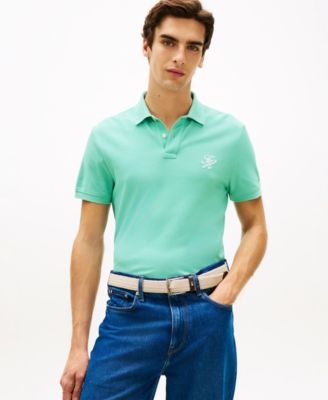 Men's Short-Sleeve Script Logo Polo Shirt