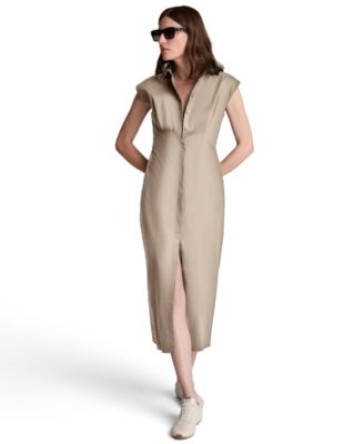 Women's Collared Button-Front Dress
