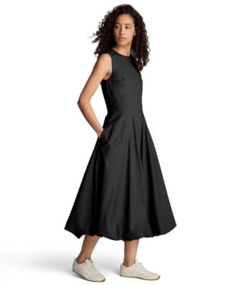 Women's Bubble Hem Midi Dress