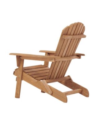 Outdoor Wooden Folding Adirondack Chair Set of 2 with BackRest, Wood Patio Chair for Garden Backyard