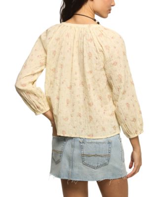 Women's Scoop Neck Button Top