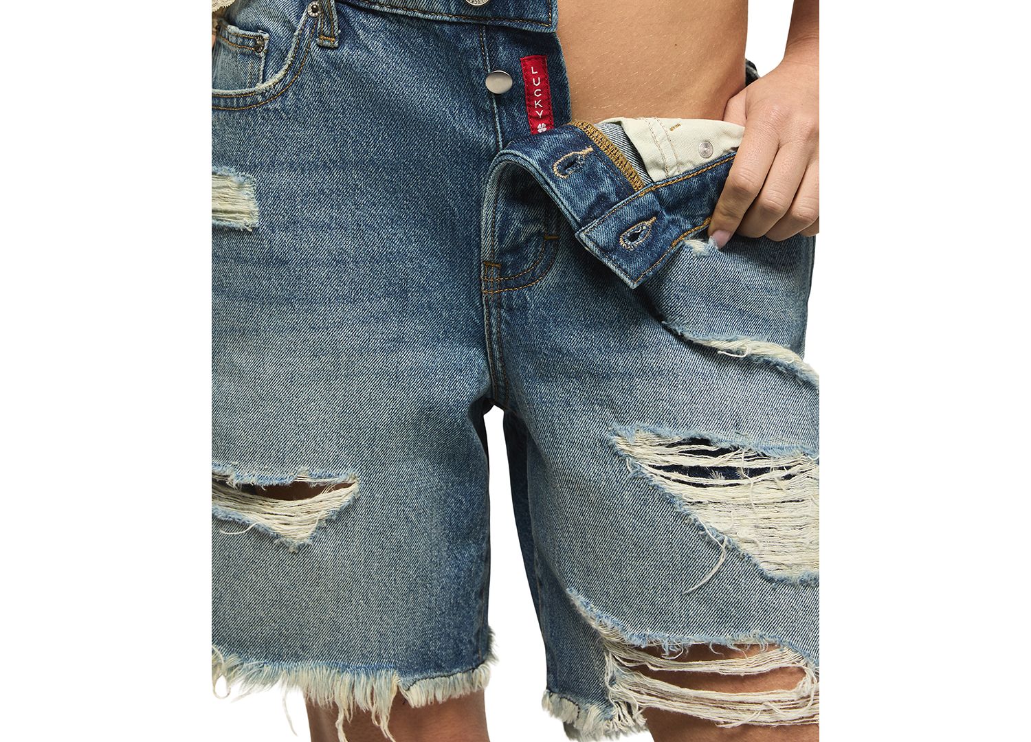 Women's Cotton Baggy Classic High-Rise Shorts