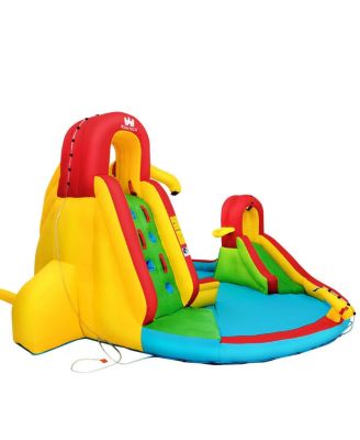 Kids Inflatable Water Slide Bounce House Park with 480W Blower Included