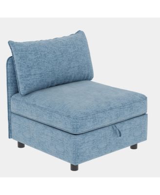 Modular Sectional Sofa with Storage & Sleeper - Flexible Fabric Combinations