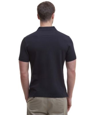 Men's Tartan Pique Short-Sleeve Polo Shirt