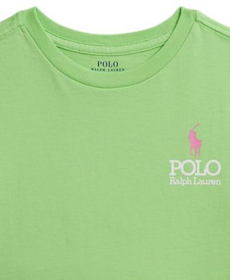 Girls' 7-16 Big Pony Logo Cotton Boxy T-Shirt