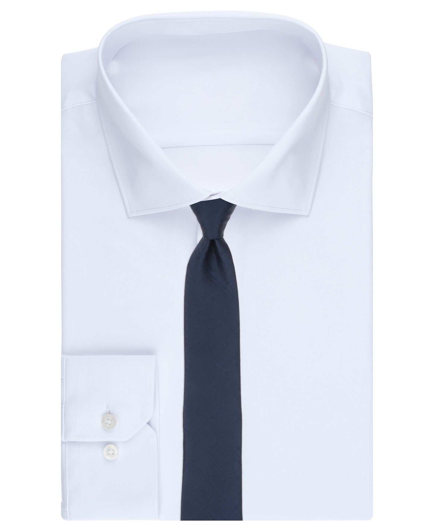 Мужской галстук Alfani Beasley Plaid Pattern Tie, цвет: Тёмно-синий — фото 3