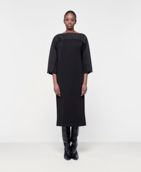 Женское платье Leem Quilted Embroidered, цвет: Чёрный