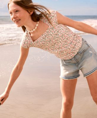 Girls' Square Neck Top