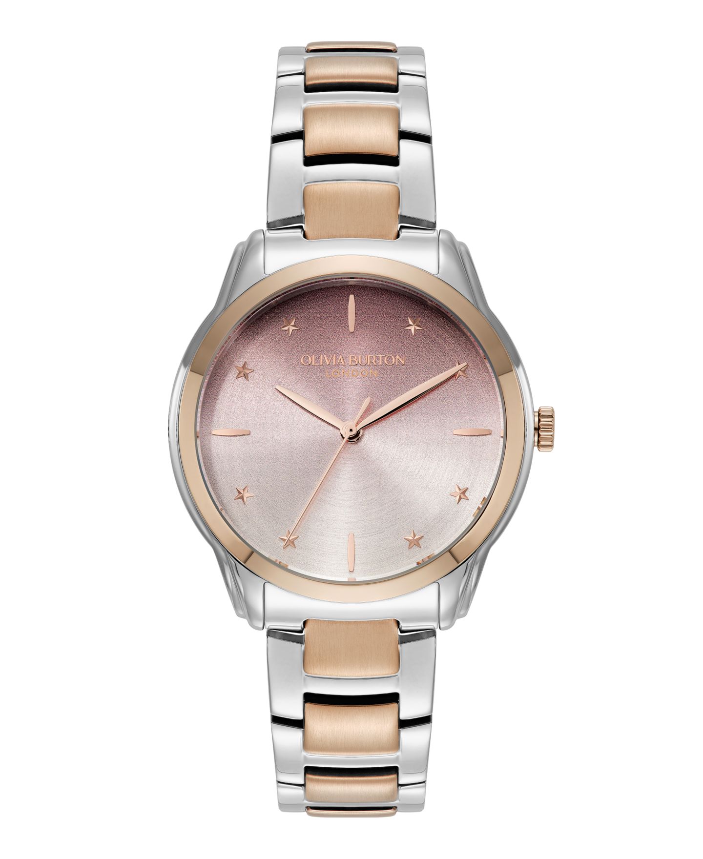 Женские часы Olivia Burton Colourwave, двухцветный стальной браслет, 36 мм — фото 1