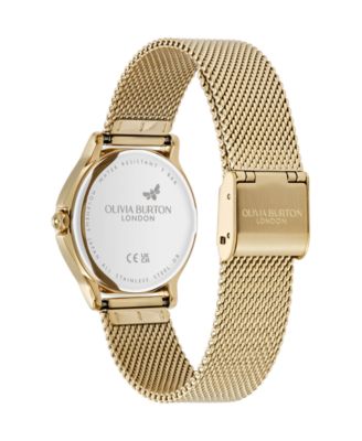 Women's OB Classic Bee Gold Tone Stainless Steel Mesh Bracelet Watch, 29.8mm