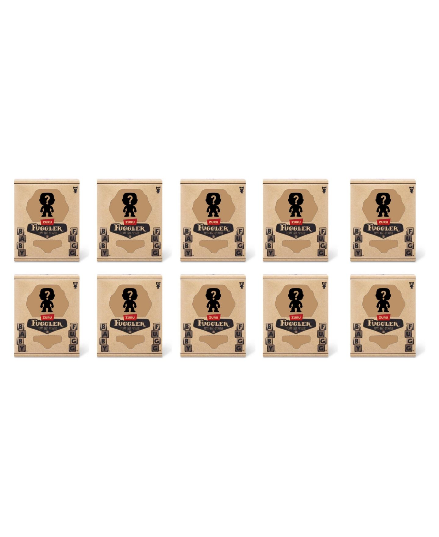 Детские мягкие игрушки Fuggler Baby Fugg 3.5" Blind Box Plush, 10-Piece — фото 1