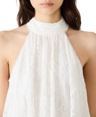 Juniors' Sander Halter Neck High-Low Dress