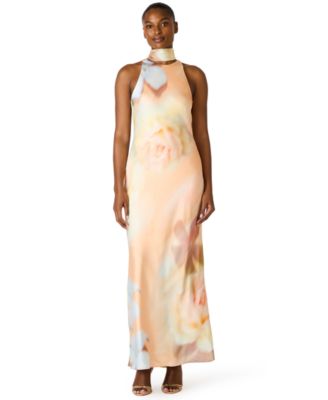 Juniors' Jaidan Halter Neck Maxi Dress
