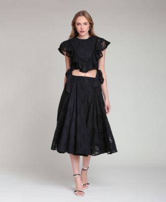 Women's Ruffle-Trimmed Top