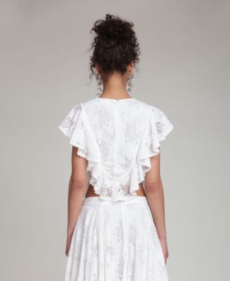 Women's Ruffle-Trimmed Top