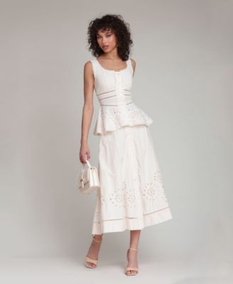 Women's Scoop Neck Peplum Top