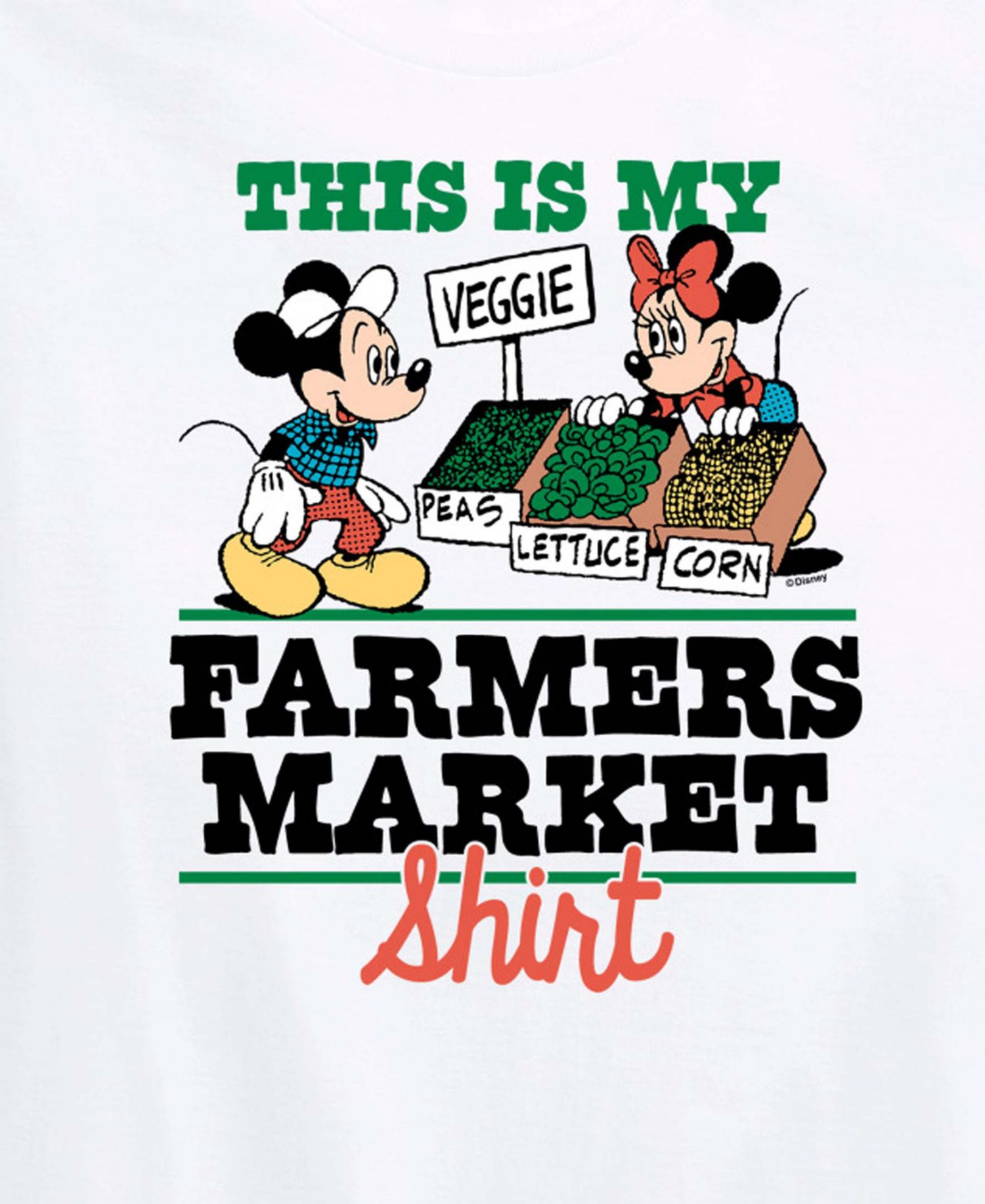 Plus Size Disney This Is My Farmers Market Shirt Short-Sleeve Graphic T-Shirt