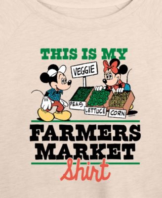 Plus Size Disney This Is My Farmers Market Shirt French Terry Long-Sleeve T-Shirt