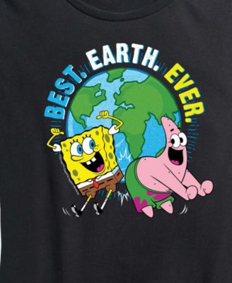 Plus Size Square Pants Best Earth Ever Short-Sleeve Graphic T-Shirt