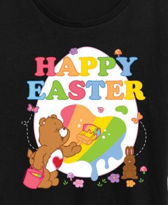 Plus Size Care Bears Happy Easter Egg Short-Sleeve Graphic T-Shirt