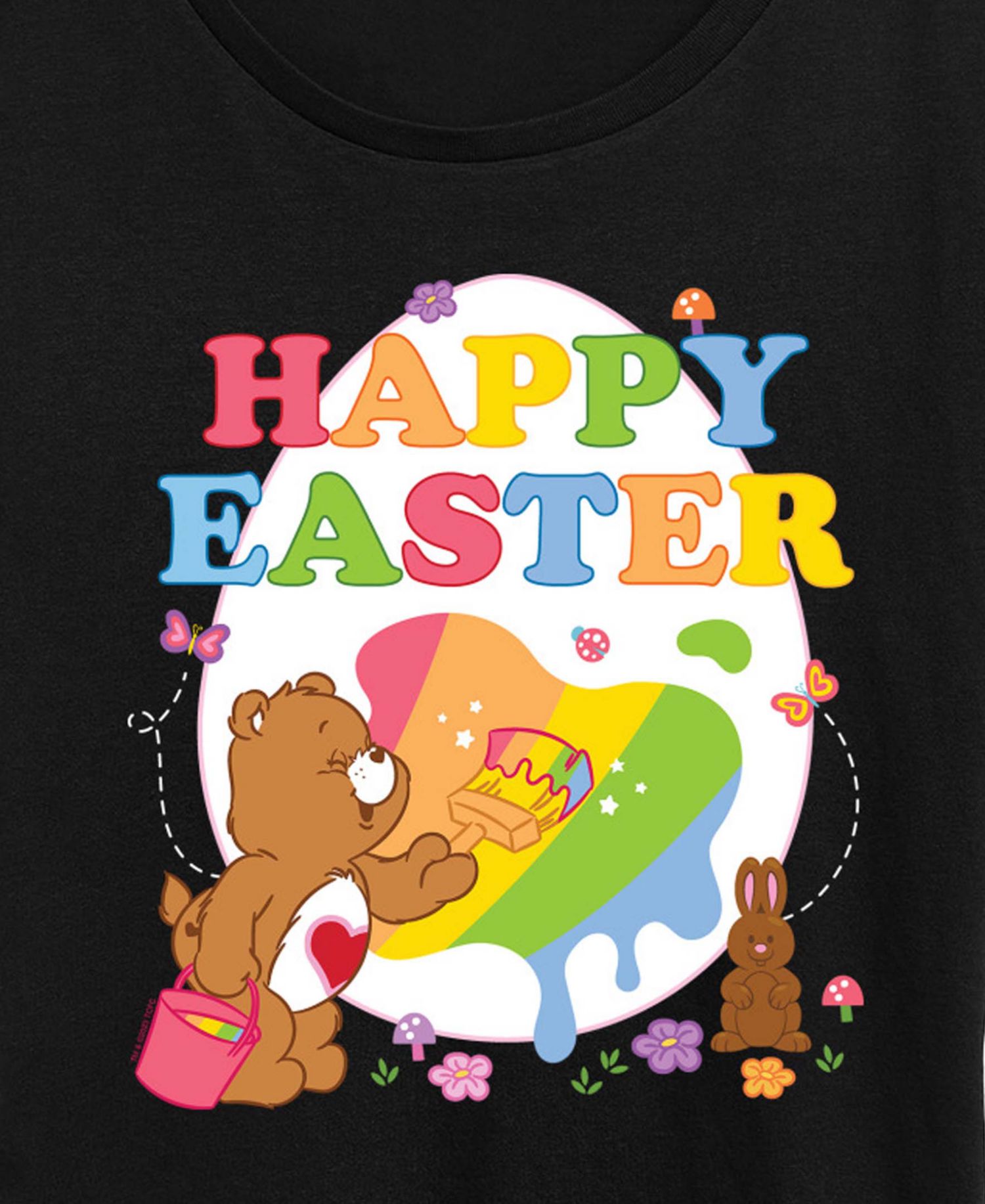 Plus Size Care Bears Happy Easter Egg Short-Sleeve Graphic T-Shirt