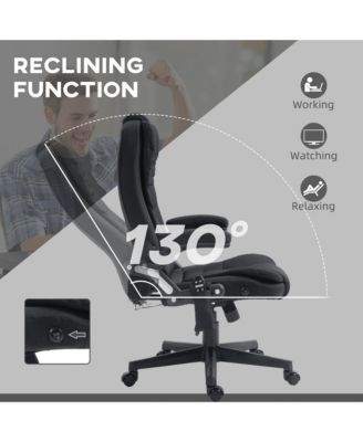 6 Point Vibrating Massage Office Chair with Lumbar Heat