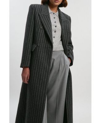 Women's Double Breasted Tailored Maxi Coat