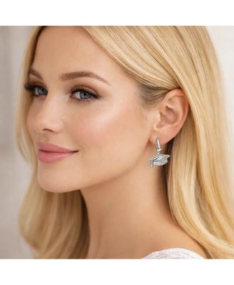 Limitless Graduation Cap Huggie Hoop Earrings