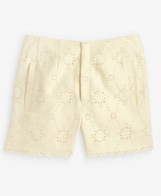 Women's Cotton Eyelet Shorts