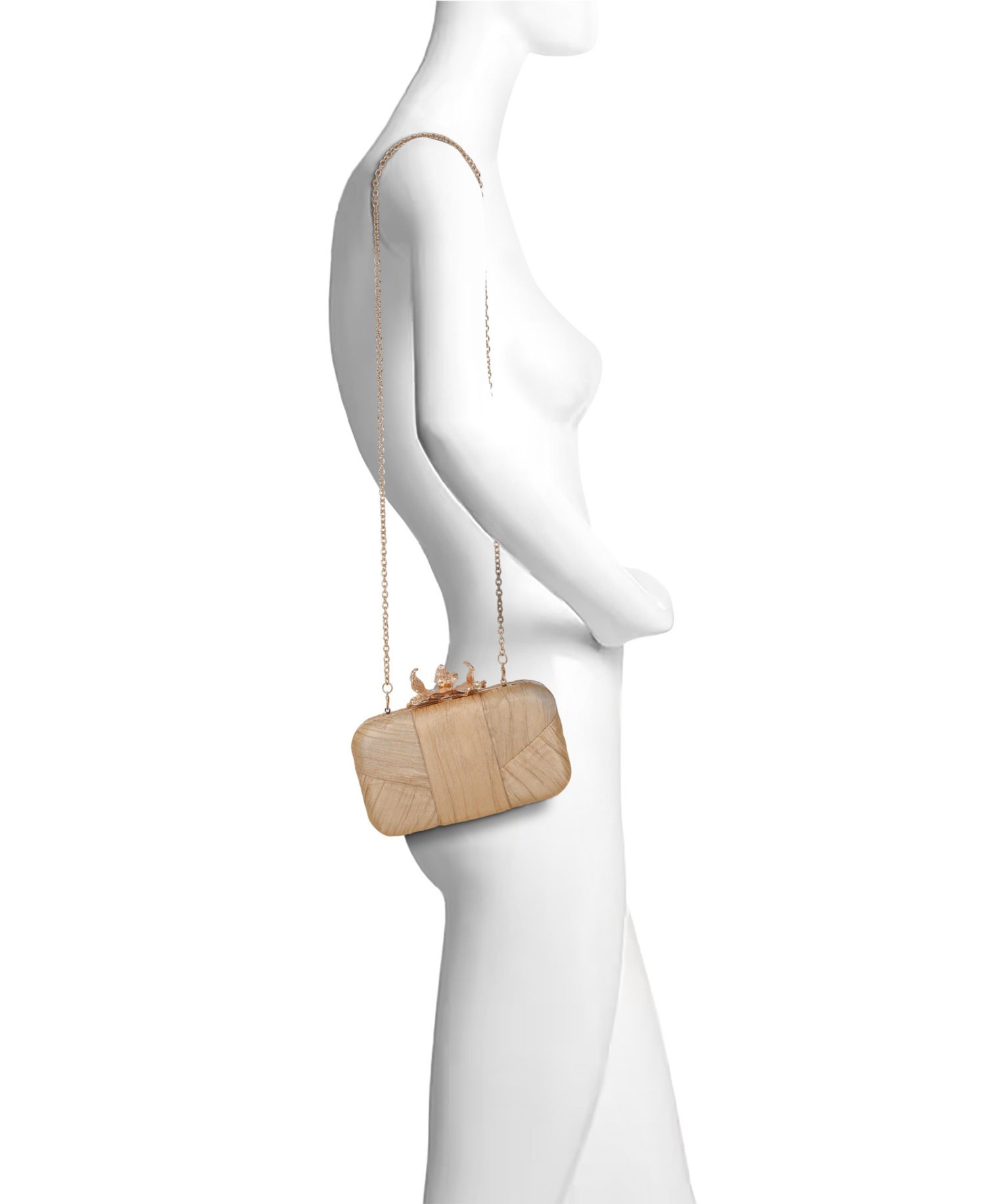 Women's Leilani Lame' Gusset Minaudiere