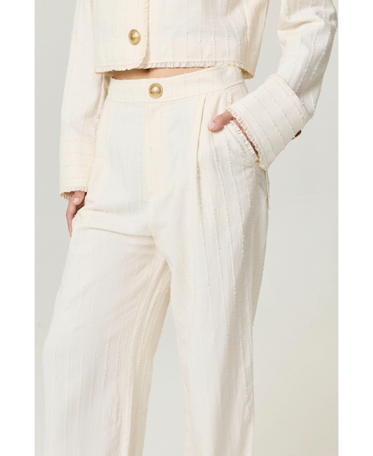 Nocturne Women's Ruffle Trim Detailed Pants