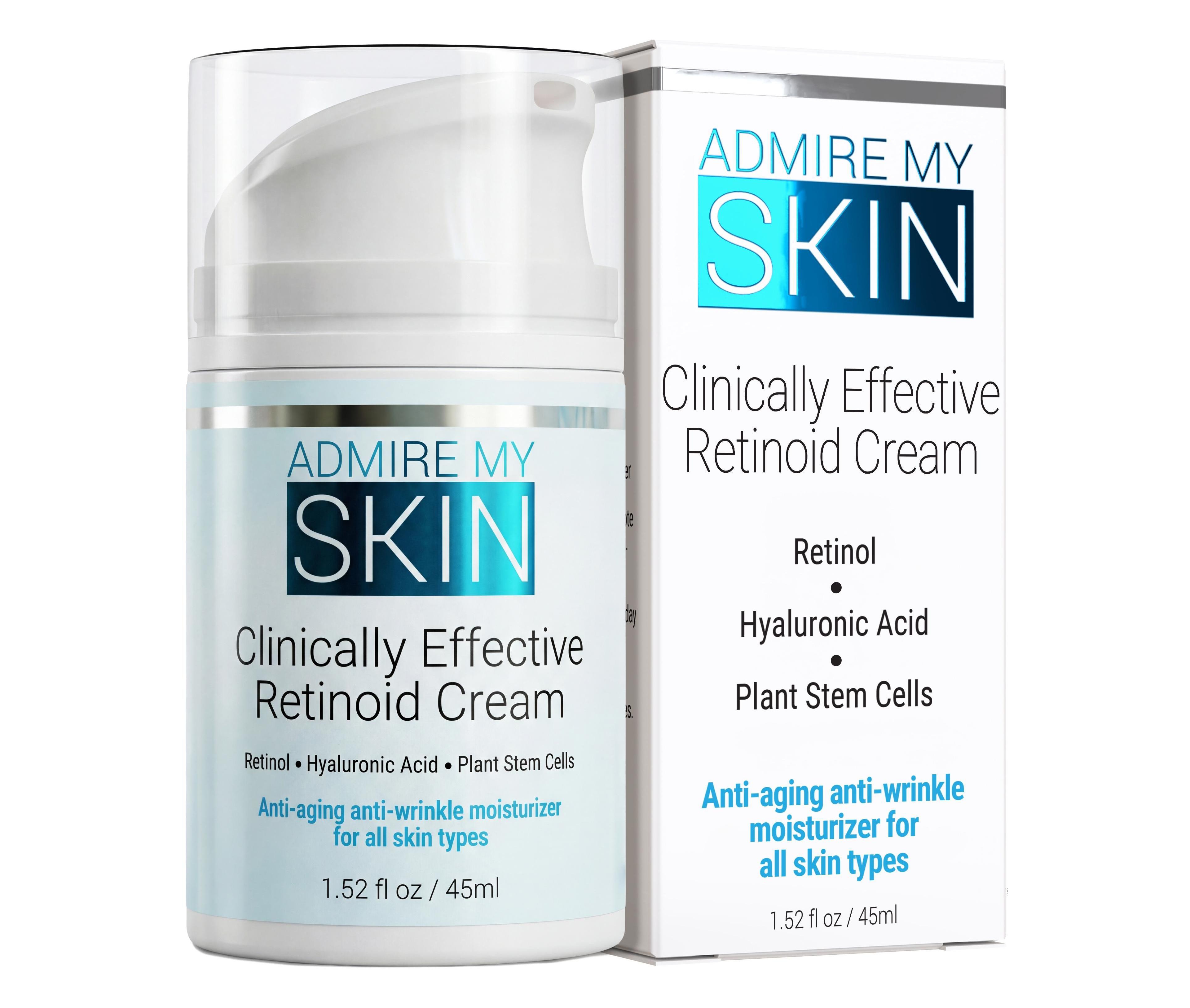 Admire My Skin Retinol Retinoid Moisturizer Cream for Anti Aging Anti Wrinkle Skincare