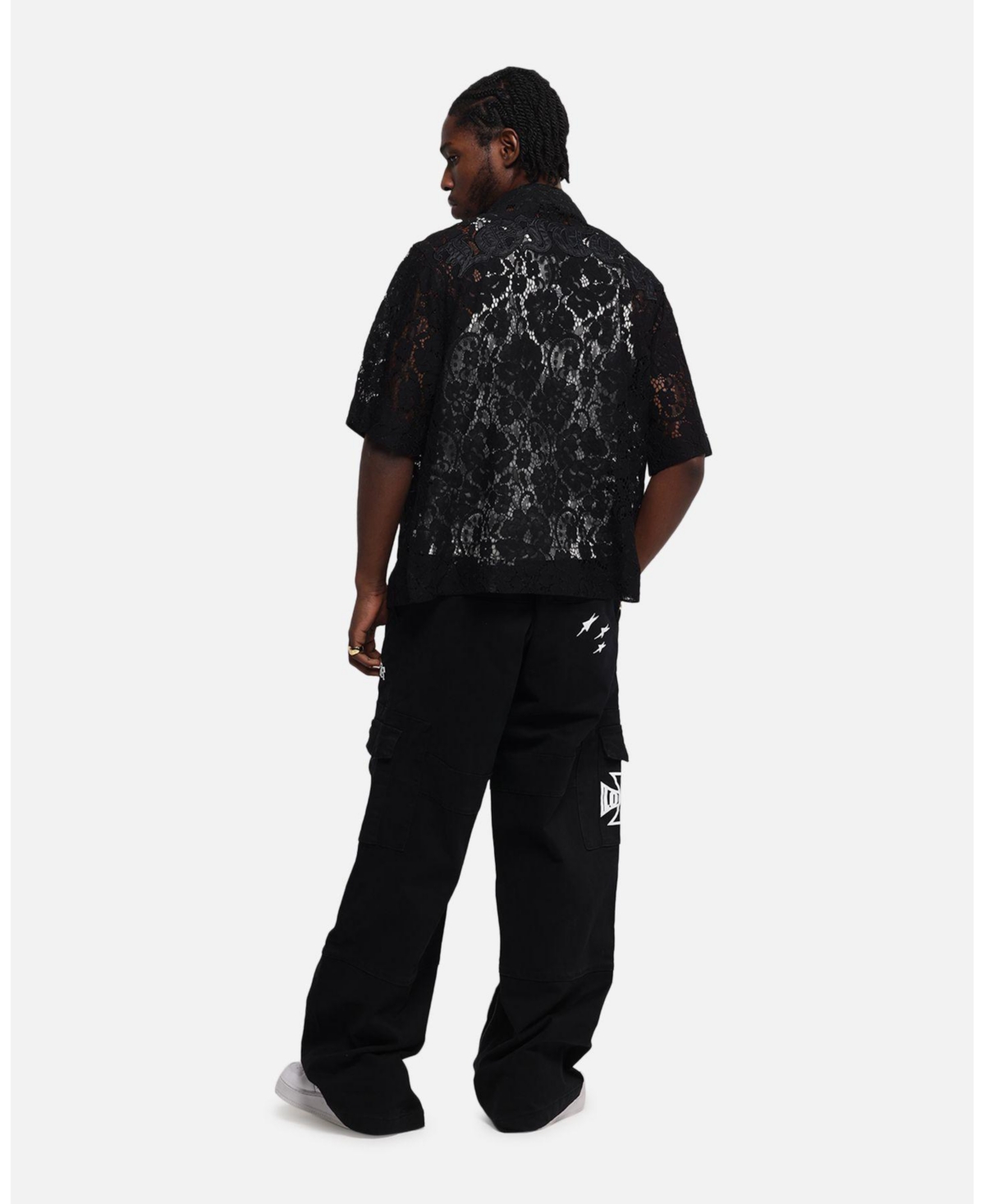 Loiter Men's Lace Button Up Shirt