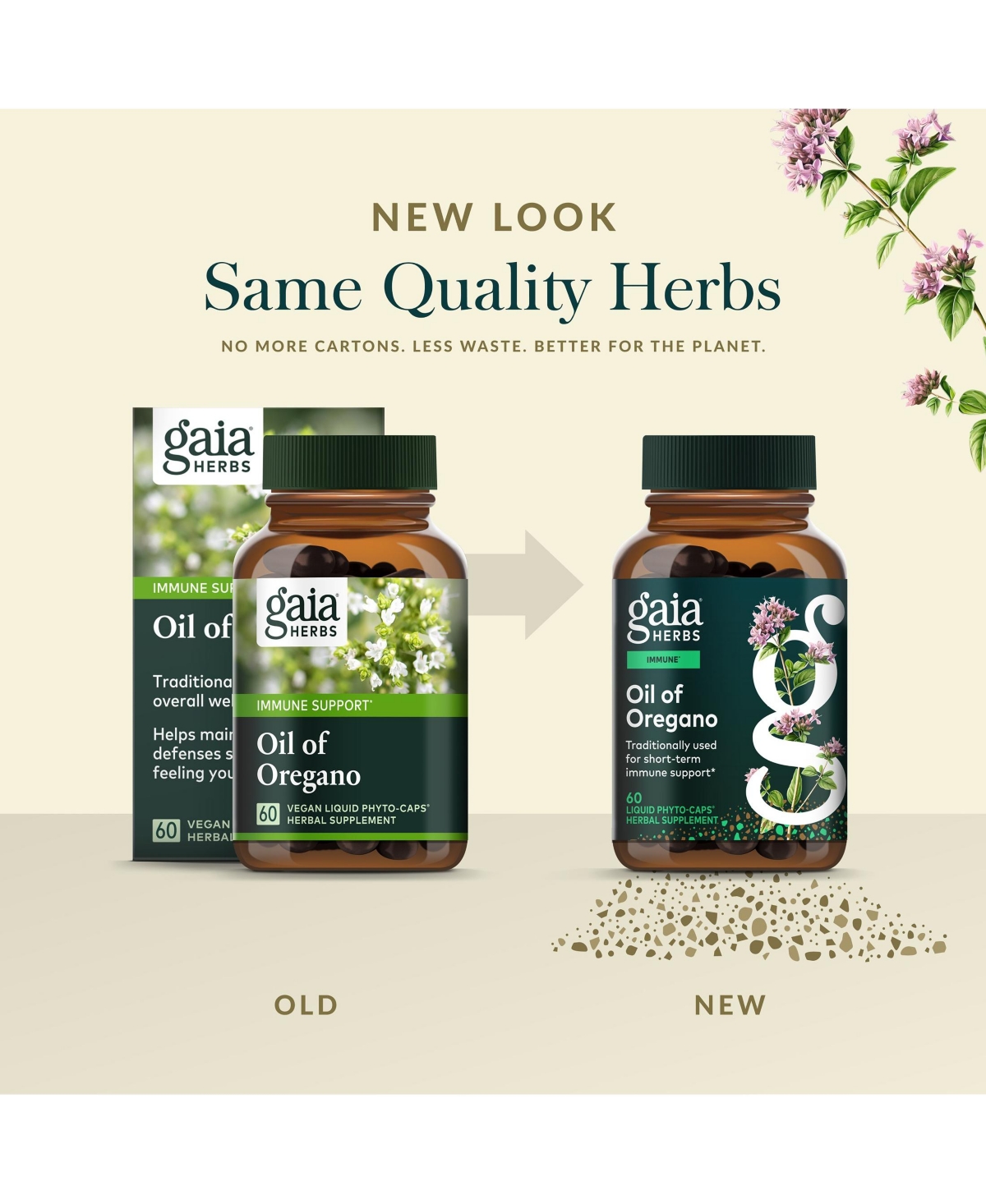 Gaia Herbs Oil of Oregano - Immune and Antioxidant Support Supplement to Help Sustain Overall Well-Being - With Oregano Oil, Carvacrol, and Thymol