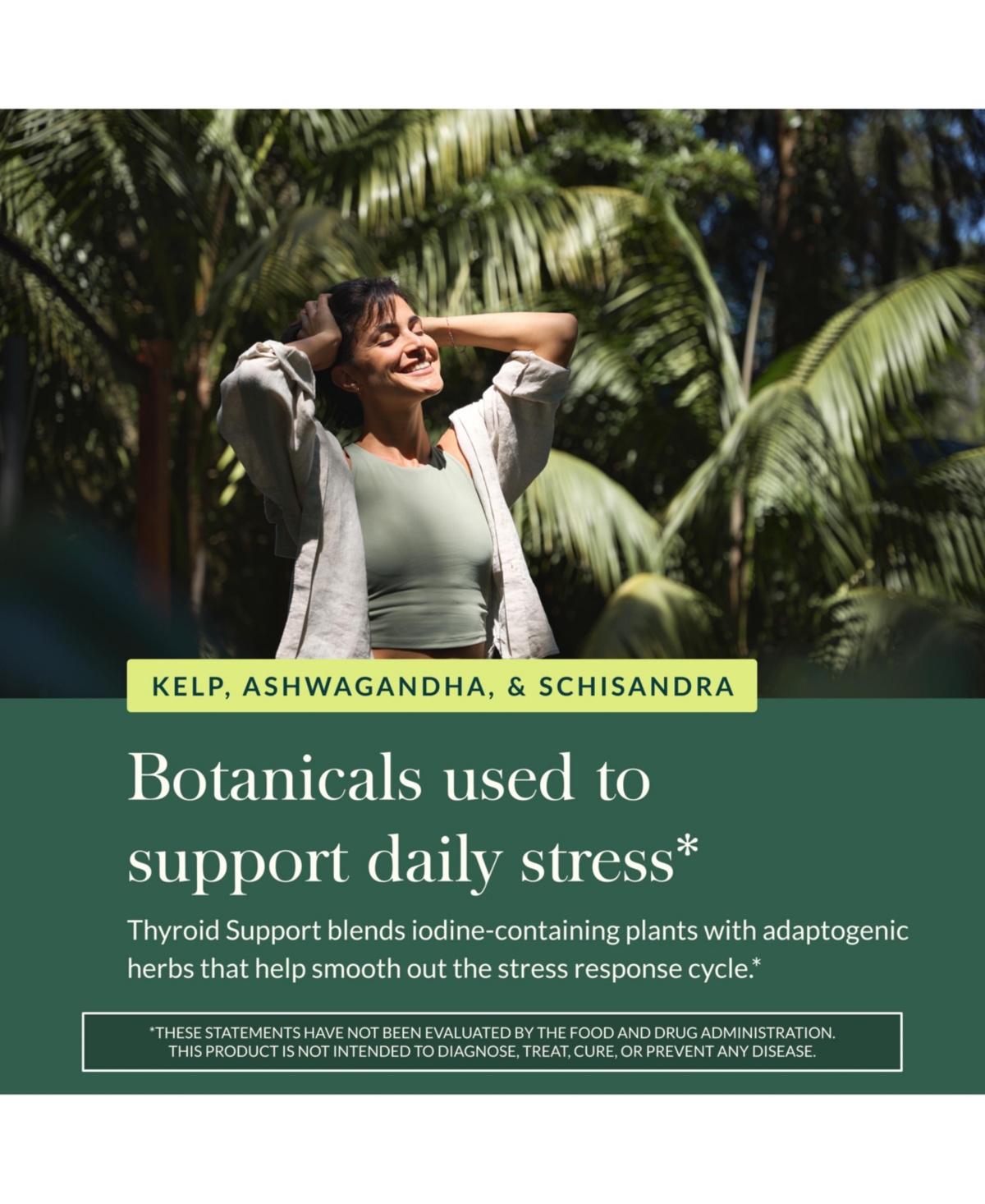 Gaia Herbs Thyroid Support - Made with Ashwagandha, Kelp, Brown Seaweed, and Schisandra to Support Healthy Metabolic Balance and Overall Well-Being