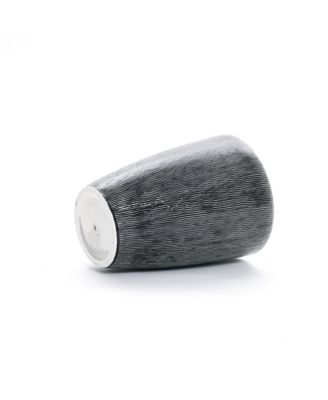 Sea Gray Ripples 17-Inch Tall Ceramic Planter