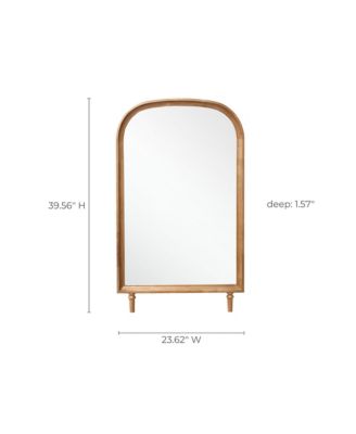 Horizon Arch Wooden 23.6" W x 39.6" H Wall Mirror with Legs