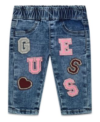 Baby Girls' Paper Bag Waist Jeans