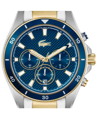 Men's Mainsail Two Tone Stainless Steel Bracelet Watch, 43mm