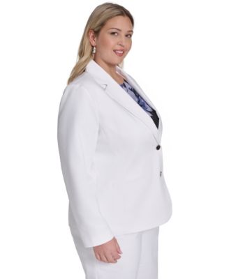 Plus Size Two-Button Jacket