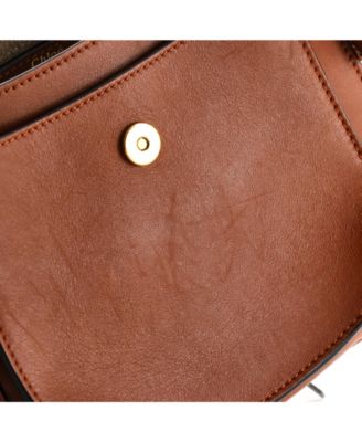 Small Multicolor Fringe Hudson Bag Leather