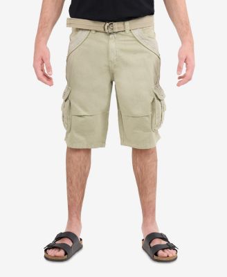 Men's Cargo Shorts Camo & Solid Colors 12.5" Inseam Knee Length Classic Fit Multi Pocket