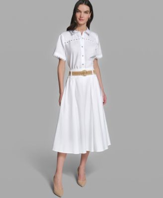 Women's Pleated Long Midi Skirt