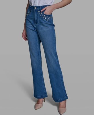 Women's Straight Fit Mid-Rise Ankle Length Jeans