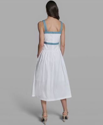 Women's Sleeveless Square Neck Dress