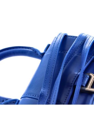 Mini Hourglass Top Handle Bag Leather