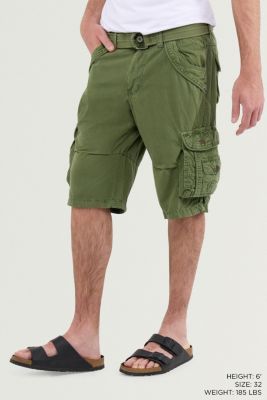 Men's Cargo Shorts Camo & Solid Colors 12.5" Inseam Knee Length Classic Fit Multi Pocket