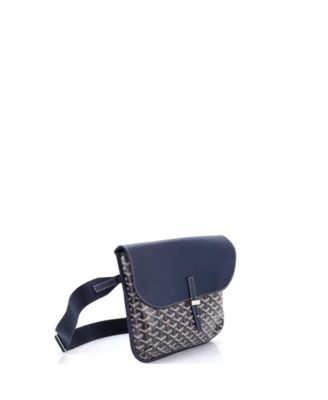 Coursier Messenger Bag Coated Canvas and Leather